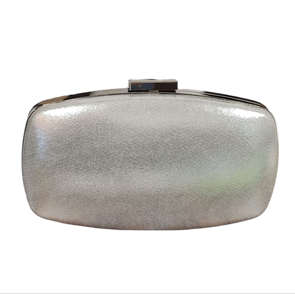 "Spider Web" Rhinestone & Silver Clutch/Crossbody - Picture 4 of 10